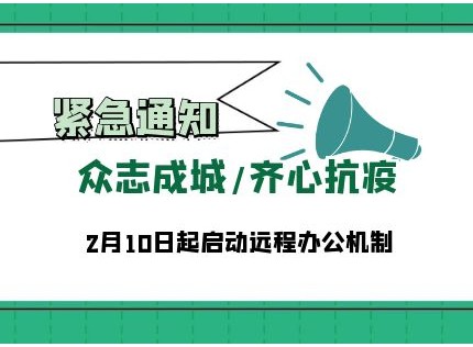 关于公司启用远程办公的重要通知